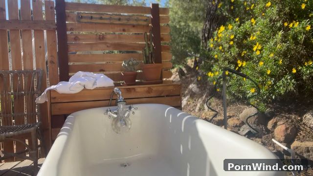 Emjayplays Pleasures Her Pussy Outdoors