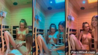 Skylar Mae And Stellagirl777 Have Some Fun In The Sauna