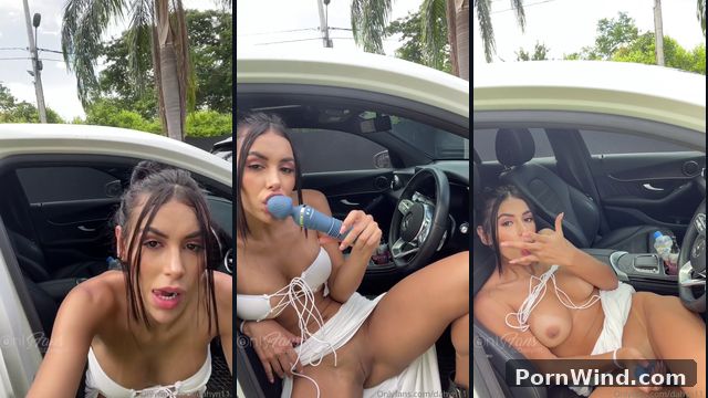 Dahyana Gaitan Uses Her Dildo In The Car