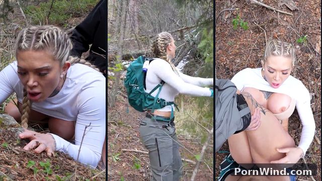 Christina Savoy Hot Blonde Fucks Stranger In The Woods NEW LEAK