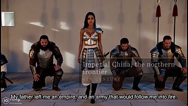 Beautiful Empress Gangbanged by the General’s Men (AI generated)